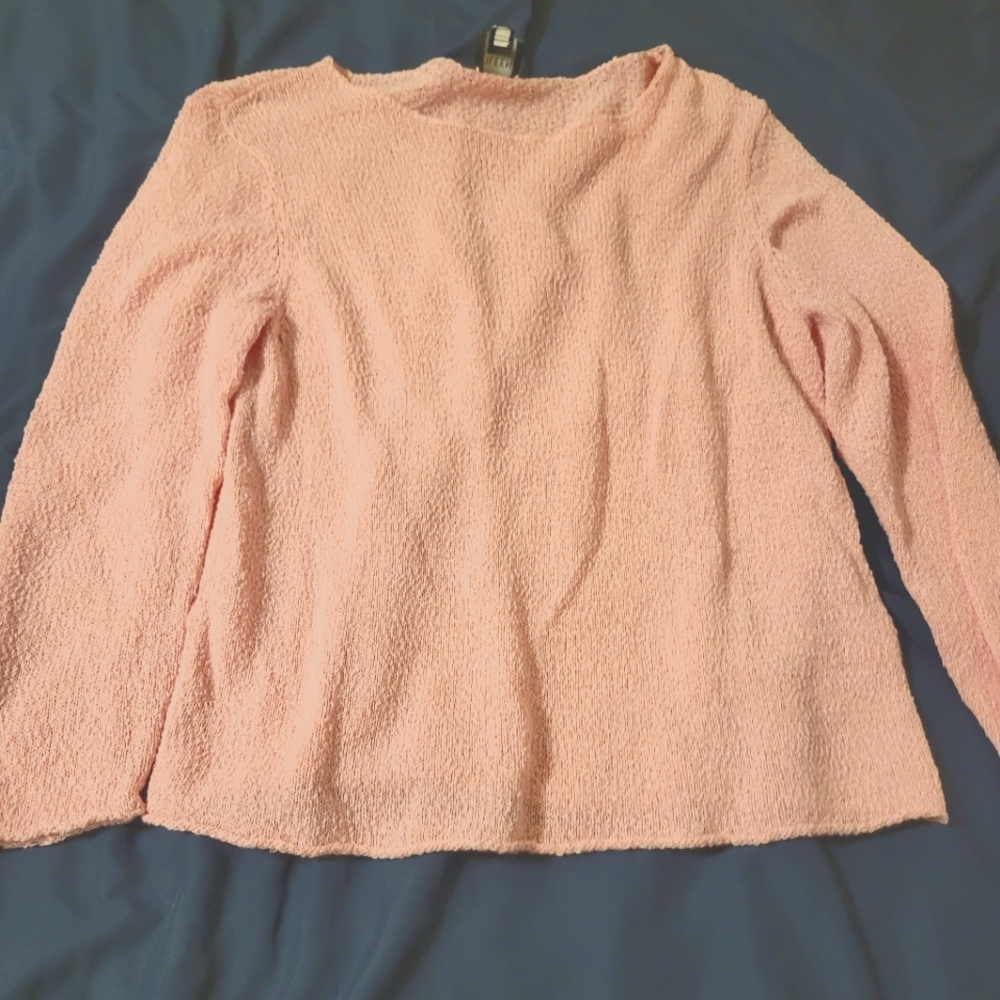 Eileen Fisher Petite Women’s Size PP Linen Blend Knit Sweater